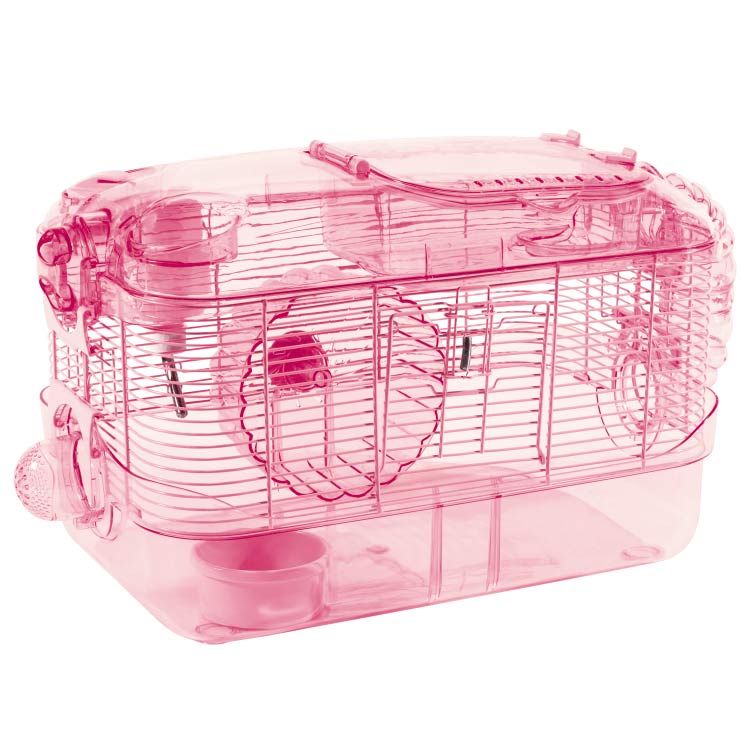 Crittertrail One Level Habitat Pink Edition : Hamster, Gerbil, and 