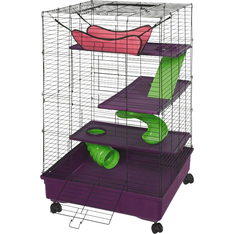 Kaytee-multi-level-small-animal-cage-with-casters