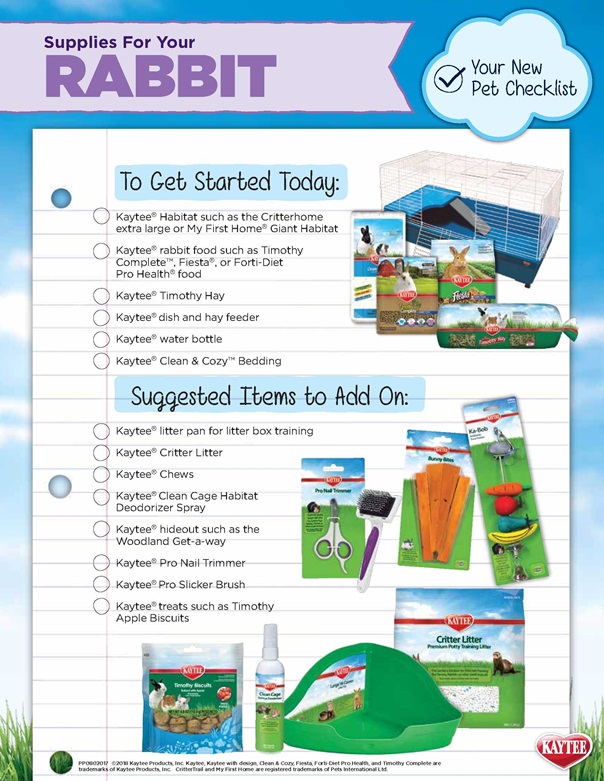 Rabbit Care Checklist
